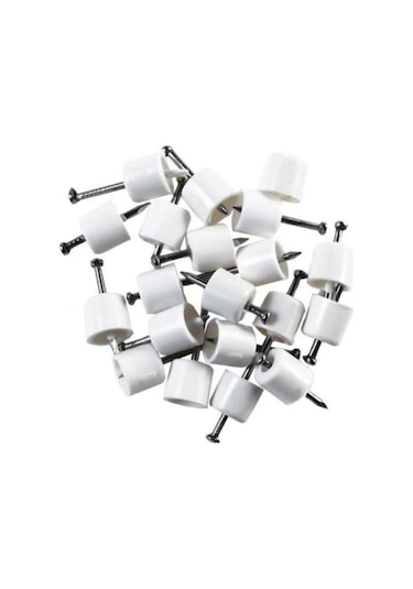 Çivili Raf Pimi Beyaz 100 Adet Çivili Piton Raf Tutacağı