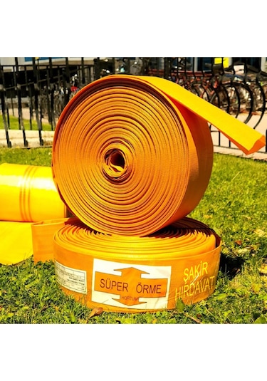 44 Cm 70 Metre Süper Örme Bez Salma Sulama Hortumu 27 Cm Çapında