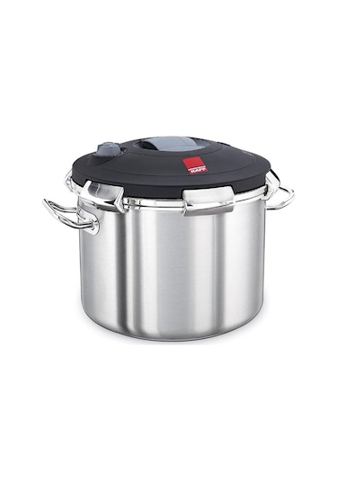 Kapp Çelik Düdüklü Tencere 32 23 Cm 18 Lt 32383223 Sanayi Tipi - Gri