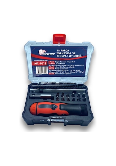 Mercure 18 Parça Tornavida Ve Dekupaj Seti