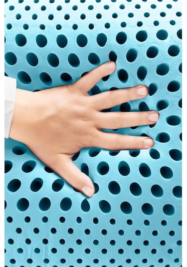 Viscofoam Air Terapi Hava Kanallı Ortopedik Yastık Visco Yastık Mavi 60x40x16cm