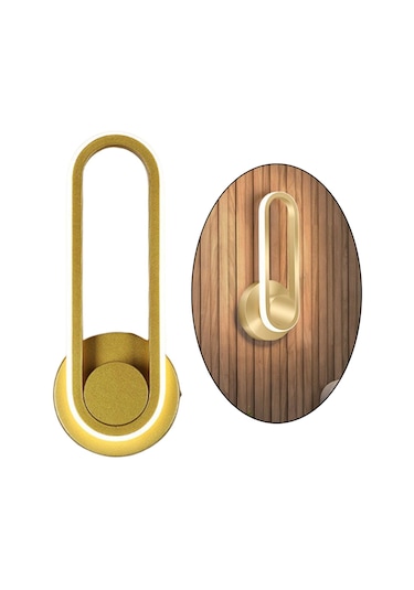 Homyl Duvar Işıkları 360 Aydınlatma Modern Için Altın Altın