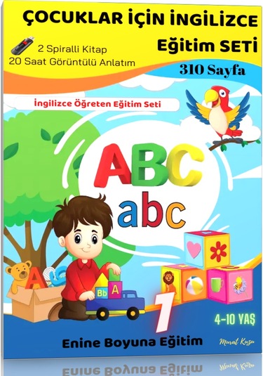 Çocuklar İçin İngilizce Eğitim Seti 4-10 Yaş