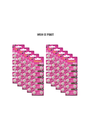 Oxford AG10 LR1130 389A 1.5 V Alkalin Düğme Pil 10 x 10'lu