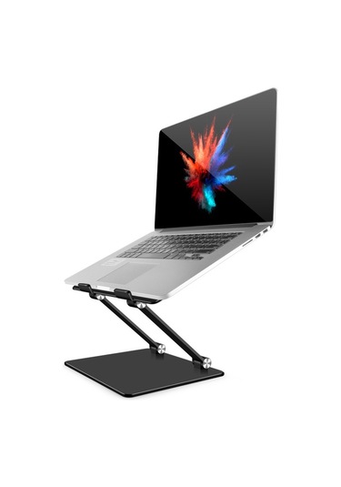 L301 Alüminyum Alaşımlı Katlanabilir Bilgisayar Sehpası Dizüstü Bilgisayar Sehpası Yükseltici Tutucu Dizüstü Sehpası Gri