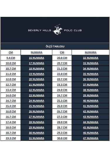 Beverly Hills Polo Club Po-10323 Siyah Erkek Sneaker Beyaz