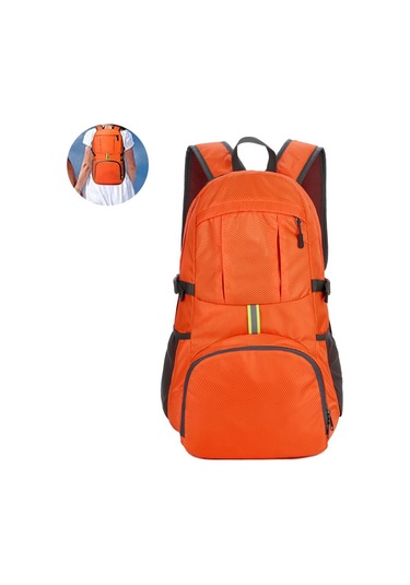 Sırt Çantası, Katlanabilir, Suya Dayanıklı, Hafif Günlük Sırt Çantası, Seyahat İçin Katlanabilir Sırt Çantası, Turuncu Diğer
