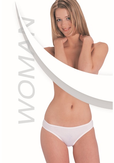 Beyaz Lycra Süprem Bikini Külot 3 Lü Paket - 233-3b Beyaz