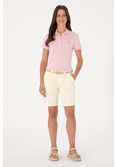 U.s. Polo Assn. Kadın Limon Şort / Bermuda 50299160-vr035 Lımon