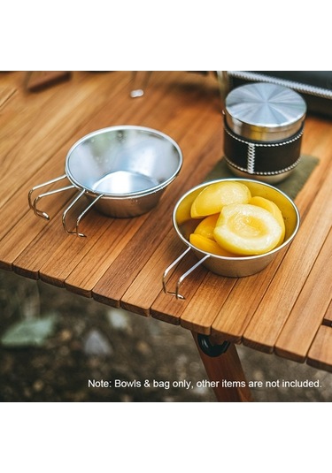 Artfulabode Yürüyüşü, Taşınabilir Sofrası, Sierra Piknik Paslanmaz Metalik Mekan Kupası Kupa Kaseleri Kamp İle Dış Diğer Depolama Dağ Çelik Çantası, Barbekü, Adet 4 310ml Nc Metalik