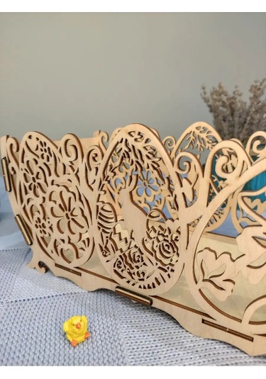 Woodiks Ekmek Kutusu, Şekerlik - "zaychik" 155221113 Bej Açık