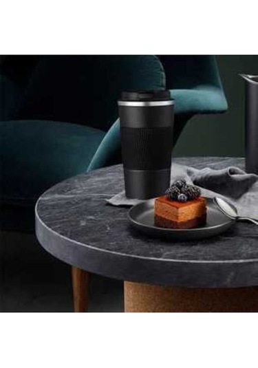 Didadodo Kişiye Özel Çift Katmanlı Paslanmaz Çelik 500 Ml Kupa Araç Kahve Siyah