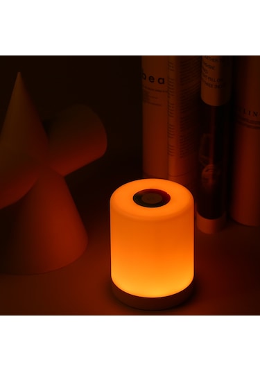 Neevoyu Led Yatak Odası Lambası, Dokunmatik Kontrol, 3 Seviye Işık, Rgb Renkler, Yatak Ve Oynama Odası İçin, Usb Şarj Edilebilir, Beyaz Batarya Dahil Diğer