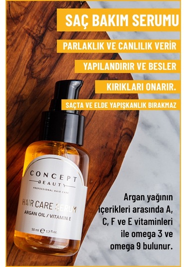 Concept Beauty Argan Saç Bakım Serumu 50 ML