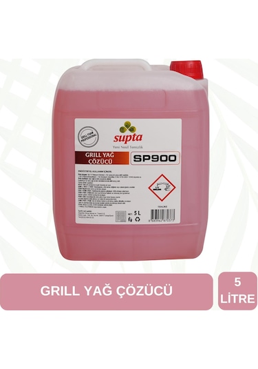 Supta Grill Yağ Çözücü Profesyonel Yağ Çözücü 5 L