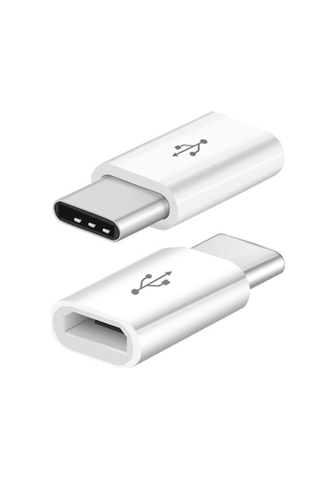 Micro Usb Type C Çevirici Type-C Dönüştürücü Otg Adaptör 3'Lü