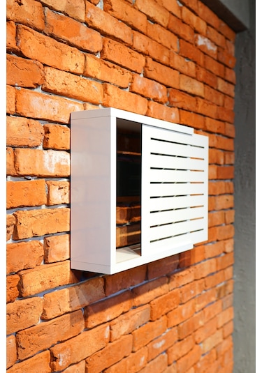 Modem Saklama Kutusu Sürgülü Yana Açılır 35 X 40çizgili Beyaz