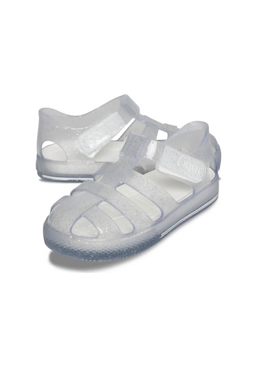 İgor Star Glitter Kız Çocuk Sandalet S10265-209 - Simli Beyaz