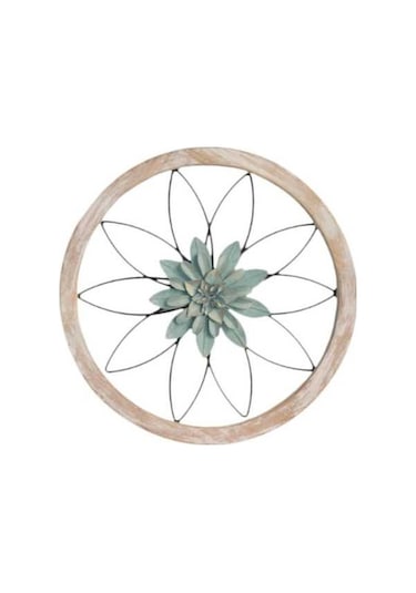 Pazly Yeşil Suntek Sanatı Metal Duvar Dekoru Dekorasyonu Çiçek Asma Mt