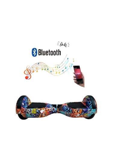 Citymate Elektrikli Kaykay Hoverboard Bluetooth 6.5 Inch Desen-11