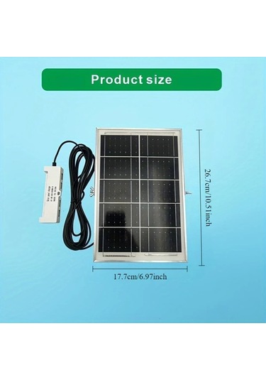 Motion003 6v 6w Güneş Enerjili Şarj Şeridi 4 Usb Portlu 600 800ma Çıkışlı 5 Metre Kablo