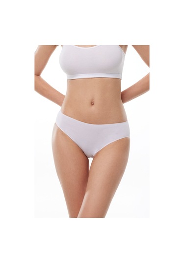 Malabadi Kadın Beyaz 6 Lı Paket Modal Dar Kalıp Ara Bel Slip Külot 187 Beyaz