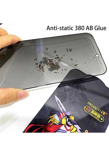 İphone Uyumlu 16 Anti Statik Ekran Koruyucu Toz Tutmayan Kırılmaz Cam