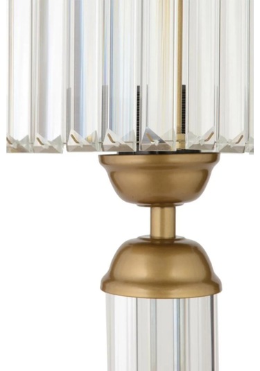 İstanbul Avize Kristal Taşlı Eskitme Kasalı K-12 Eskitme Taş Kafalı Abajur