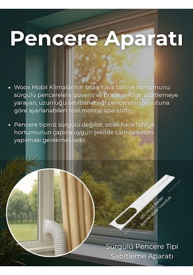 Woox FDPH26-2029ZR5 9000 BTU Taşınabilir Mobil Klima