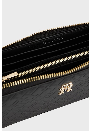 Tommy Hilfiger Kadın Cüzdan Aw0aw17258 Bds Siyah Siyah
