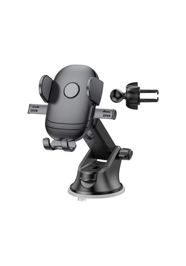 Luckysouk Eller Serbest Pano Ön Cam Hava Firar Araç Telefonu Tutucu Montaj Tüm Cep Telefonları Için Fit Siyah Torpido Üstü Omm2xı