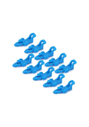 Jeehugo 10 Adet Mavi Balıkçılık İğne Tutucu - Kauçuk O Ringli Abs Malzeme - İğne Ve Yem Sabitleyici Kamış Uyumlu
