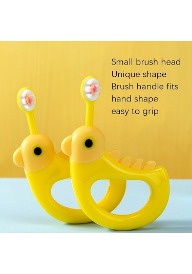 Sones 2 Adet Raoyı Karikatür Küçük Sarı Tavuk Yumuşak Saç Diş Fırçası Sarı