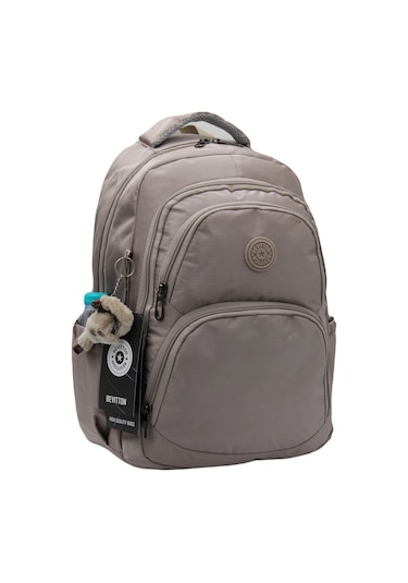 Özel Su İtici Kumaş Vizon Unisex Okul Çantası 34600