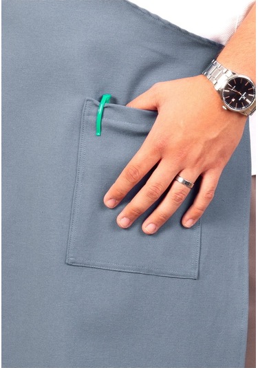 Mutfak Önlüğü Kişiye Ve İsme Özel Nakışlı Mutfak Önlüğü Biber02 Farklı Renkler Mavi