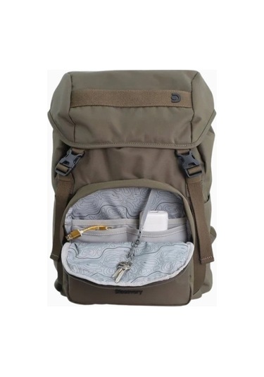 Discovery Downtown Sürdürülebilir Unisex Sırt Çantası 26l Kapasite Haki 1
