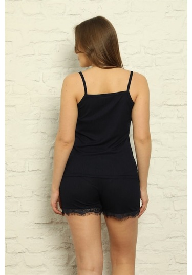 Akbeniz Kadın Ip Askılı Şortlu Pijama Takım 3584