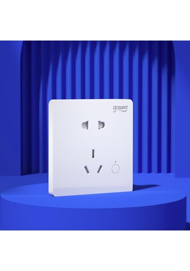 Xiaomi Gosund Akıllı Wi-fi Duvar Soketi Co1-m 2500 W Max Tek Tuşla Anti-dokunmatik Soket Ses Kontrolü Uzaktan Kumanda Zamanlama Anahtarı