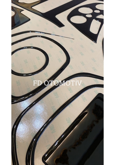 Chevrolet Aveo 2012 - 2013 Maun Kaplama Seti Piano Black Renk