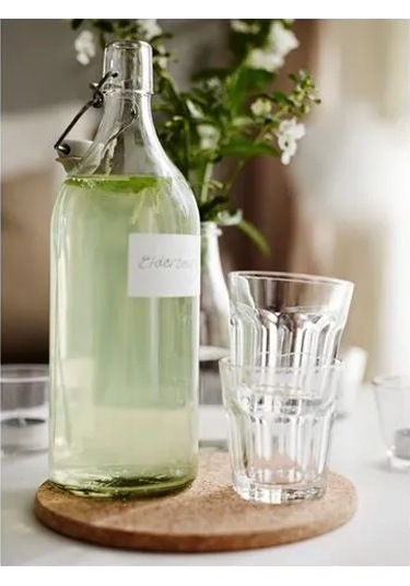 Sumuhome Korken Cam Su Şişesi Yağdanlık Sürahi 1 Lt