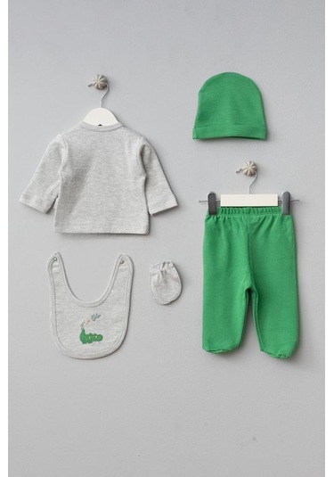 Bebitof %100 Pamuk Sevimli Kuş Ve Timsah Desenli Bebek 5 Parça Yenidoğan Hastane Çıkışı Zıbın Seti Bbtf.grm.20108 Gri Melanj Bebitof %100 Pamuk Sevimli Kuş Ve Timsah Desenli Bebek 5 Parça Yenidoğan Hastane Çıkışı Zıbın Seti Bbtf.grm.20108 Gri Melanj