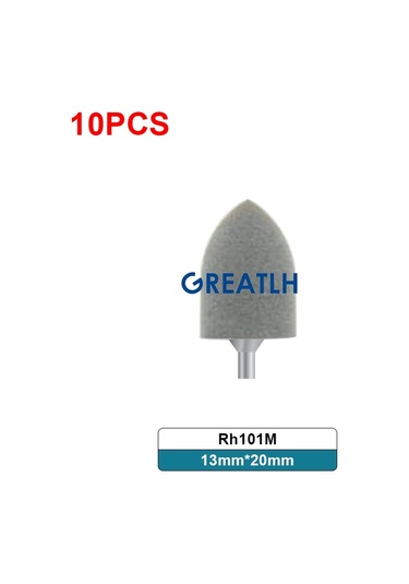10 Adet/takım Silikon Kauçuk Parlatıcılar Diş Beyazlatma Araçları Kiti Diş Laboratuvarı Araçları Gri