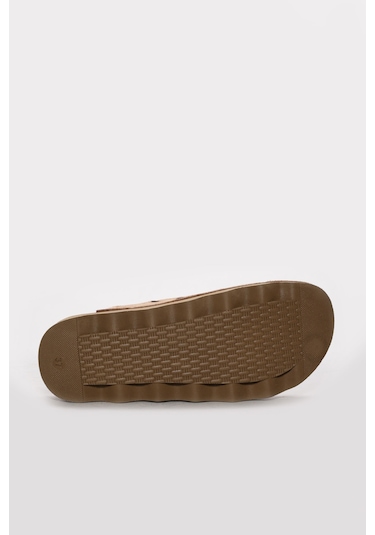 Fast Step Hakiki Deri Kadın Klasik Sandalet 972za3502 Camel