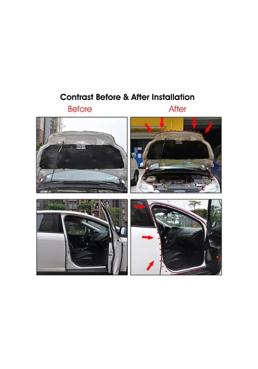 Youtek P Tipi Araba Kapı Su Geçirmez Muhafaza Kanalı, Çarpma Ve Toz Engeli, Ses Yalıtımı Şeridi 5 Metre