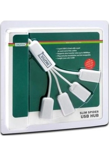 Dıgıtus DA-70216 4 Port USB Kablo Hub Çoğaltıcı Beyaz