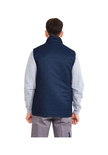 Şensel, Kapitoneli Kot Yelek, Lacivert -118E4545- Kışlık Yelek