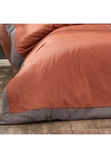 Nazik Saten Nevresim Takımı Çift Kişilik Amanda Kiremit