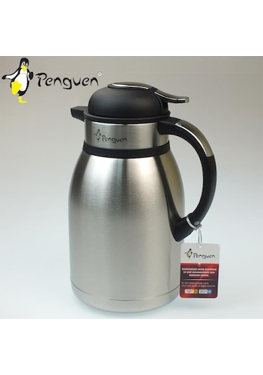 PENGUEN 2.5 LİTRE ÇELİK TERMOS İNOX MANDALLI 1250XS