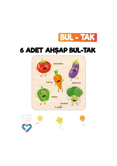 Eğitici 6 Adet Bul-tak Oyuncak-2