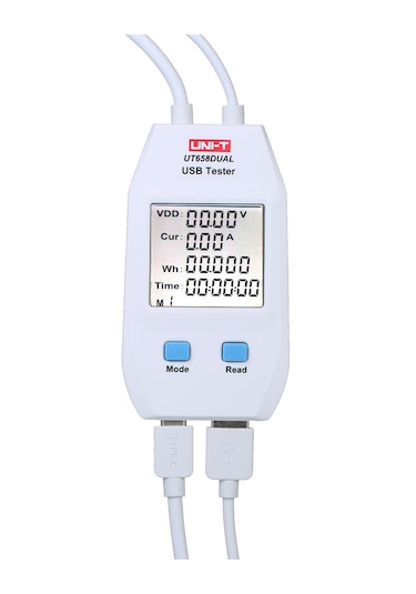 Ximistore9 Ut658 Dijital Usb Volt-ampermetre: Akıllı Akü Kapasite Test Cihazı, Hızlı Şarj Protokolü Ve Denge Ölçümü 4-24v, 0.05-5a Beyaz
